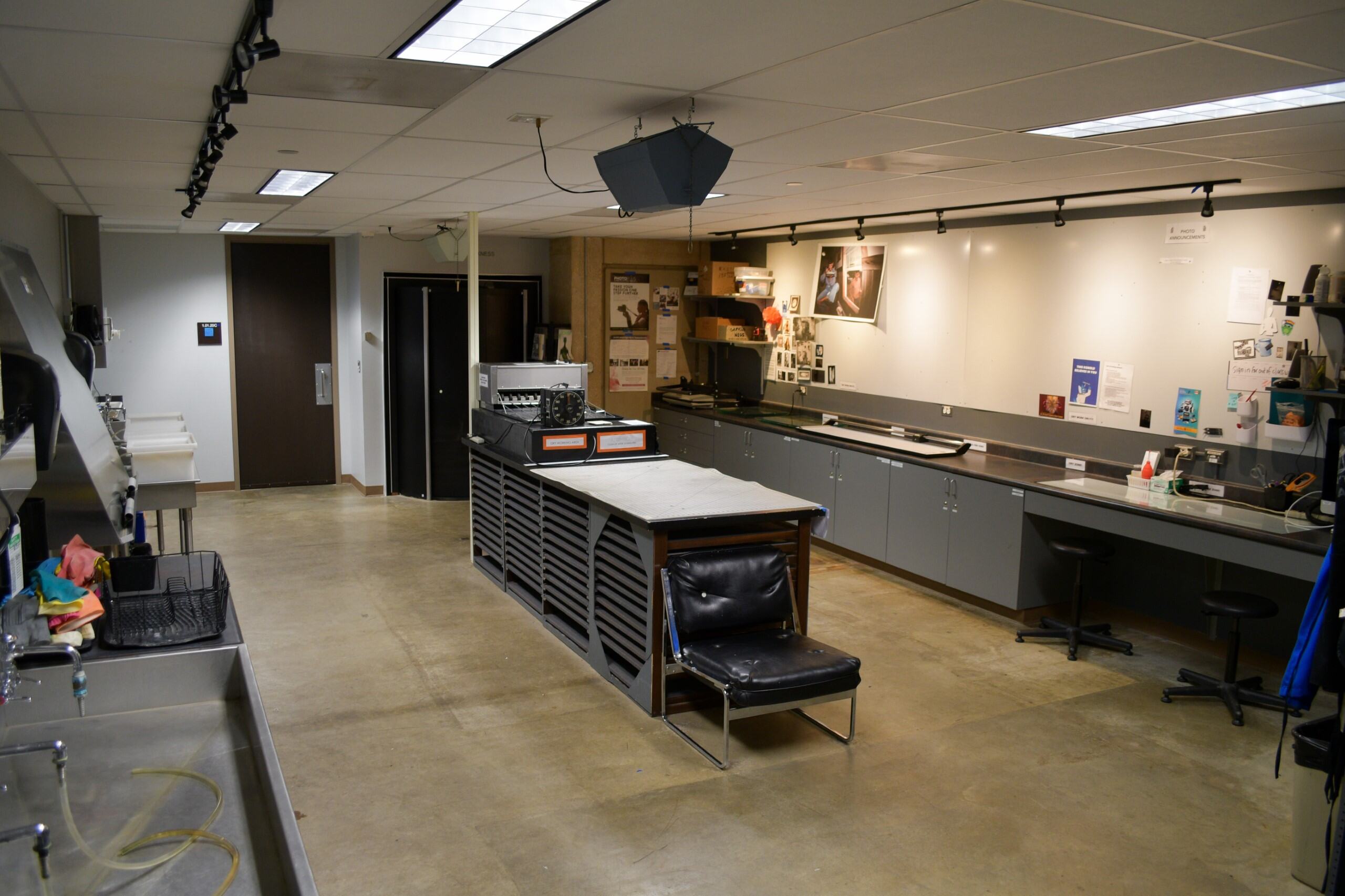 Interior of the Photo Lab and Dark Room