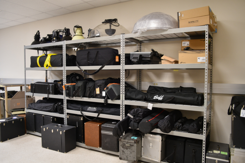 Interior of the visual resource center equipment room