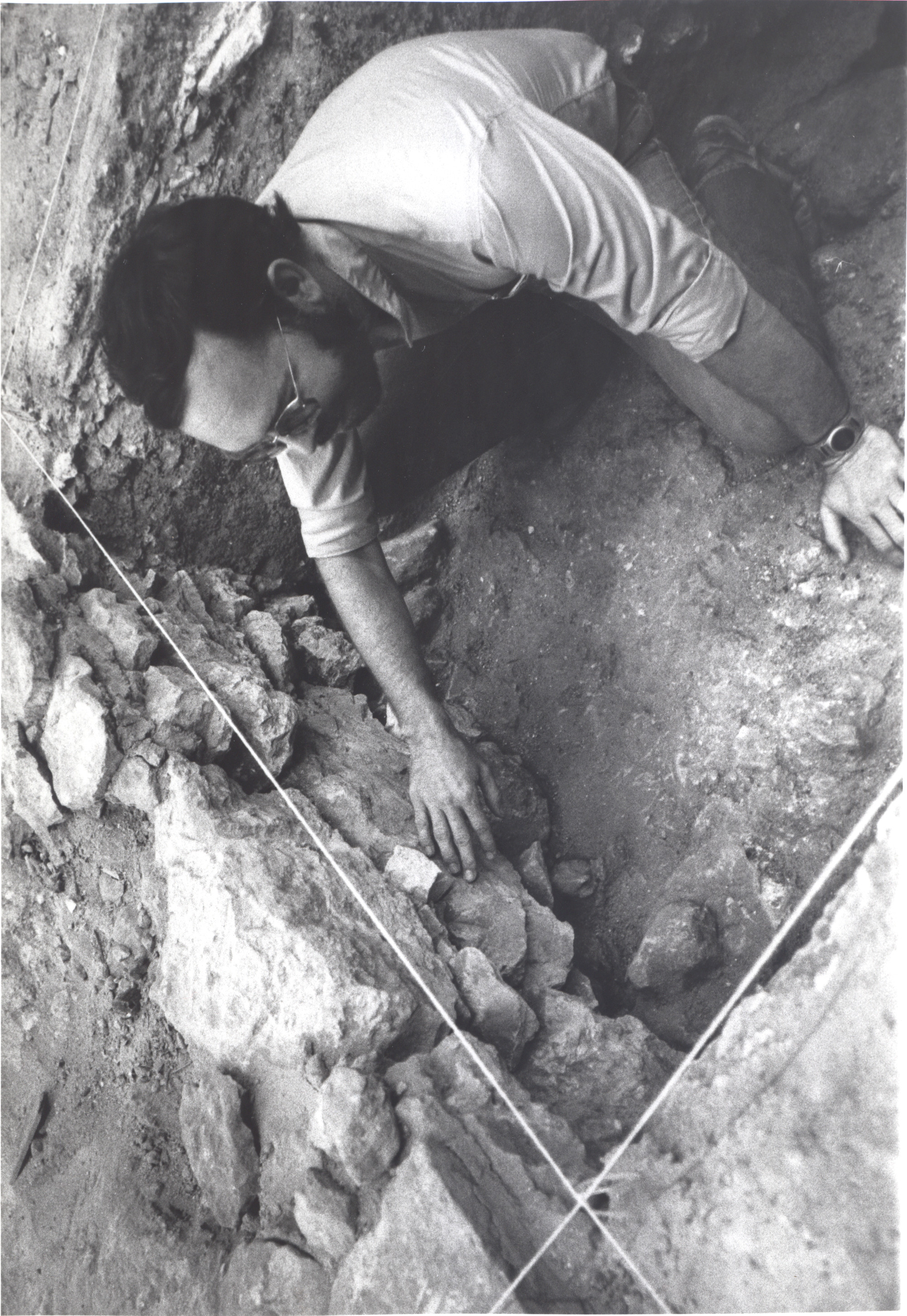 Jake Ivey at the Radio Shack Excavation in 1979