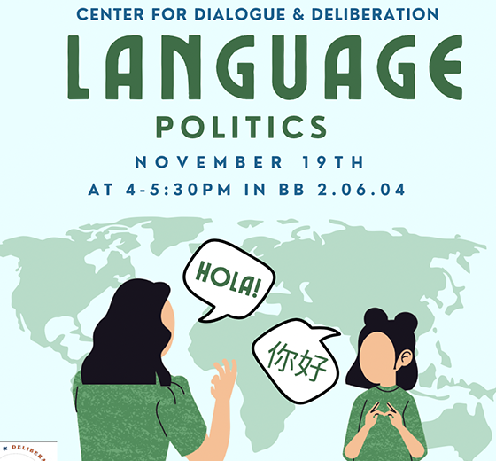 Flier for Language Politics 