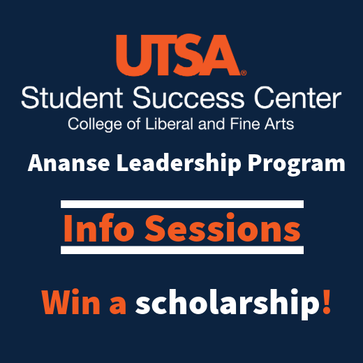 Ananse Leadership Program Info Session - text includes: Win a Scholarship!