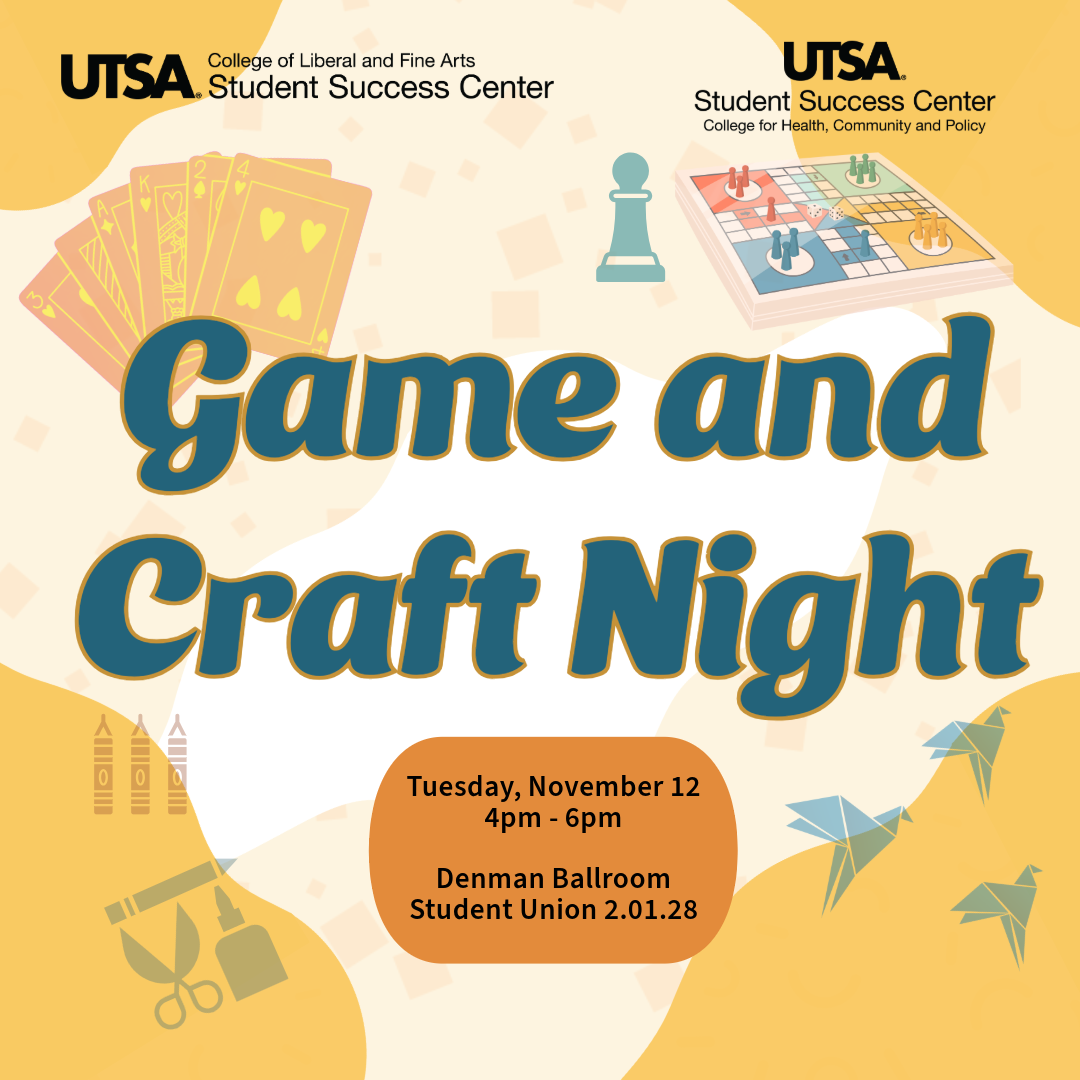 Flyer image for Game and Craft Night