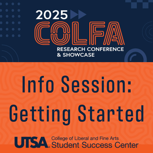 Conference logo and sign for info session