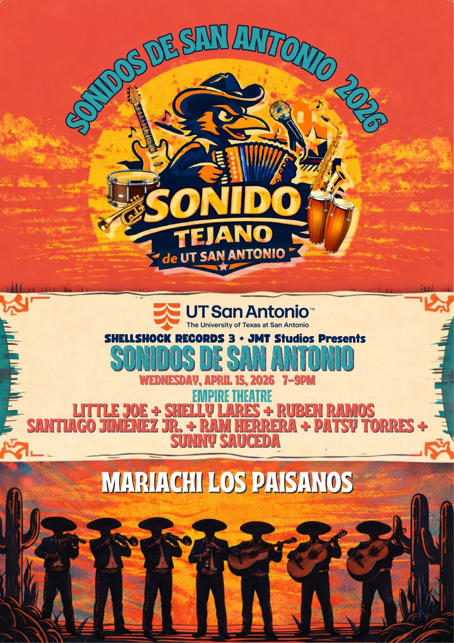 concert flyer with ensemble logo