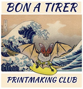 Bon A Tirer Printmaking Club logo