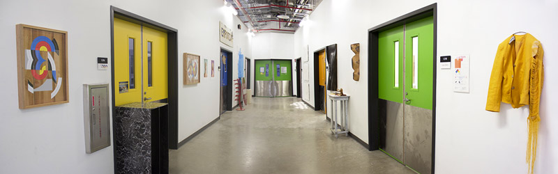 west campus graduate studio hallway