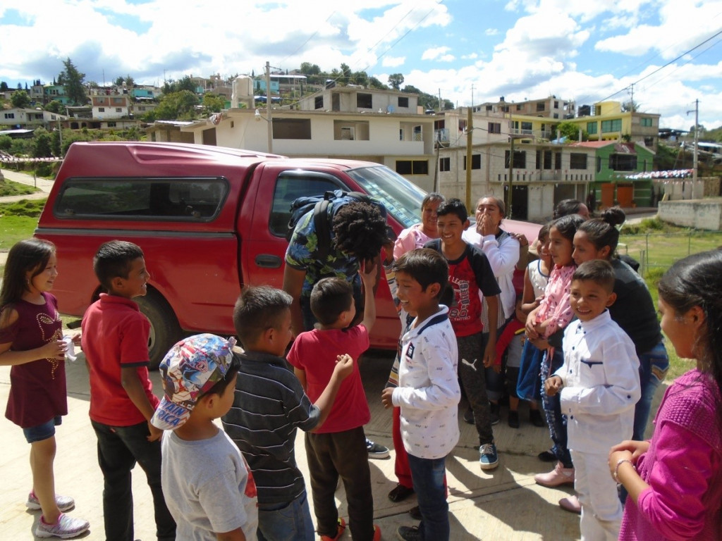 Group of people outside in Central Mexican Highlands
