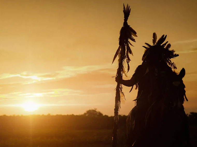 American Indian silhouette  