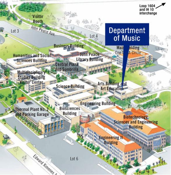 School of Music Map 