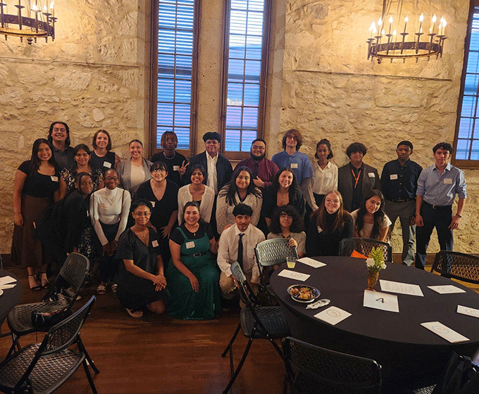 Student group photo at UTSA Southwest