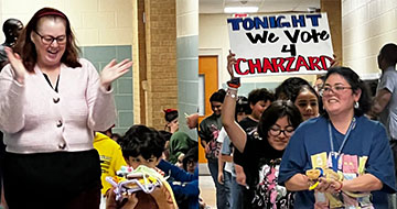 Elementary Students in Mock Election for Dragons