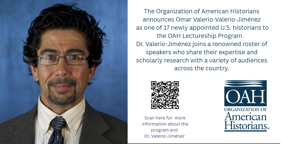 Omar Valerio-Valerio-Jiménez named OAH Distinguished Lecturer