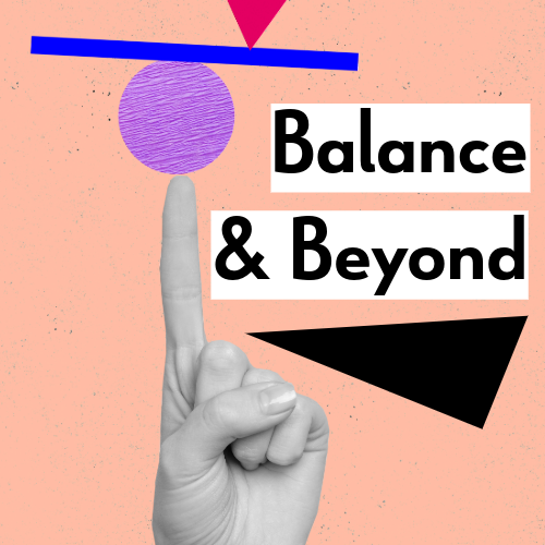 hands balancing geometric shapes