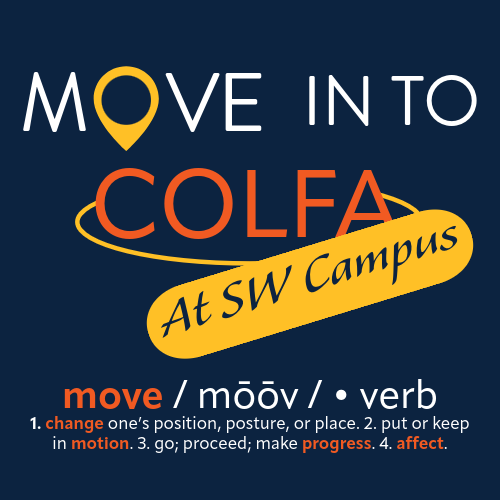 Move In To COLFA logo