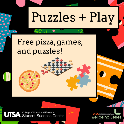 event name with pizza and puzzle