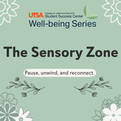 decorative flowers with event name text